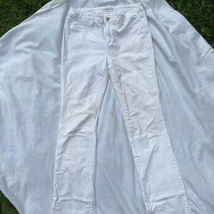white bootcut jeans